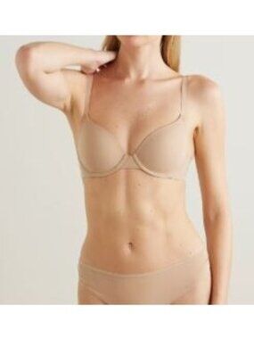 NWT SKIMS FITS EVERYBODY T-SHIRT BRA CLAY - 34C